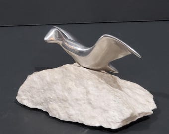 【一点物】Migratory birdsインテリア 飾り Vintage Mid Century Modern Sculpture Mcm Metal Art Birds in