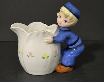 Vintage Lefton Dutch Boy Creamer MR22073 Japan