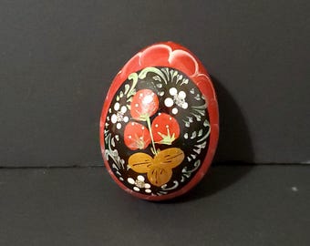 Ukrainian Chicken Pysanka Easter Egg Hand painted