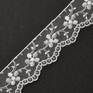 The Lace Co. Delicate Ivory Embroidered Tulle Lace Trim 5 Cm/2 -  Canada