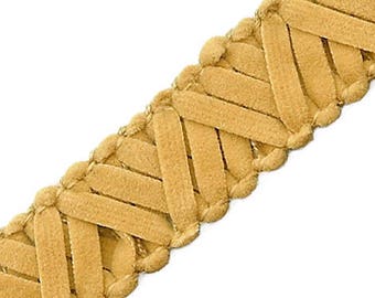 1/2" Faux Suede Braid Trim by 2-Yards, 5 colors, YD-650