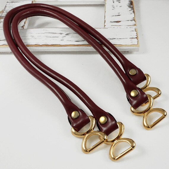 25 Faux Leather Handbag Handles with metal buckle by 1 Etsy