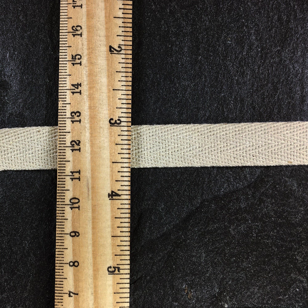 Herringbone Cotton Twill Tape Trim by 54-Yards - Natural