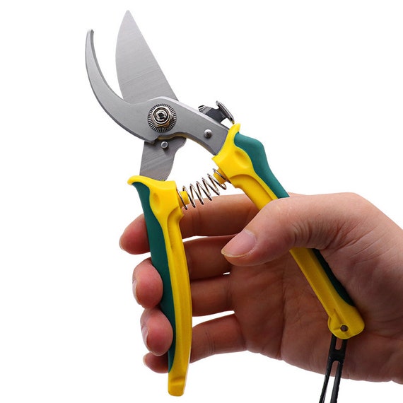 Garden Pruning Shears, 7.5 Hand Gardening Cutter, Professional Garden Scissors with Straight Stainless Steel Blade, Ultra Sharp Clippers Scissors