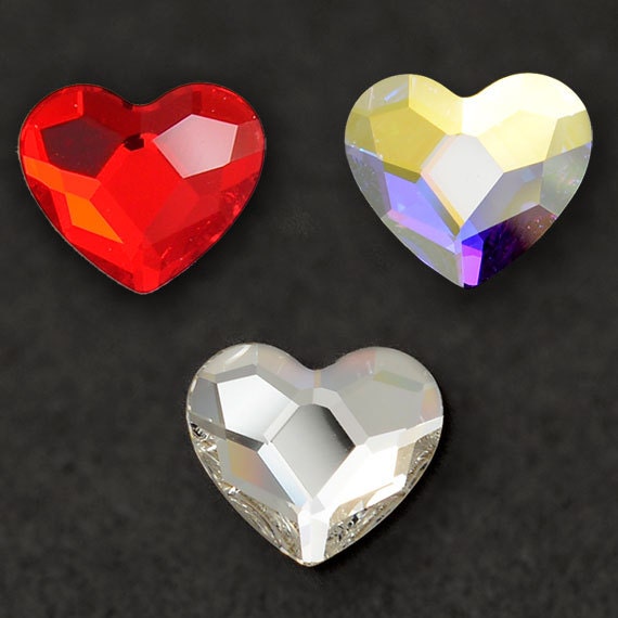 HGYCPP Heart Crystal Gems Flat Back Heart Rhinestones for DIY  Crafts,Clothes,Shoe Decor