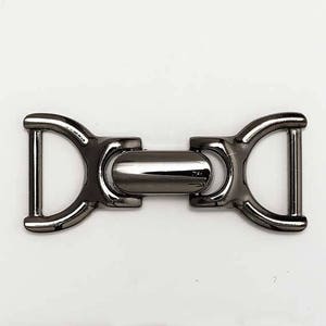 Metal Closure Buckle, Metal Clasps for handbag, shoes, fashion accessories, 1 Set, TR-11147 Gunmetal