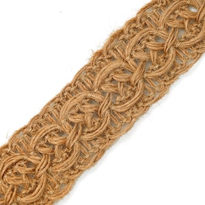 Natural Jute Braid Ribbon Trim by 1-yard, 1-1/4, ROI-M3011 image 1