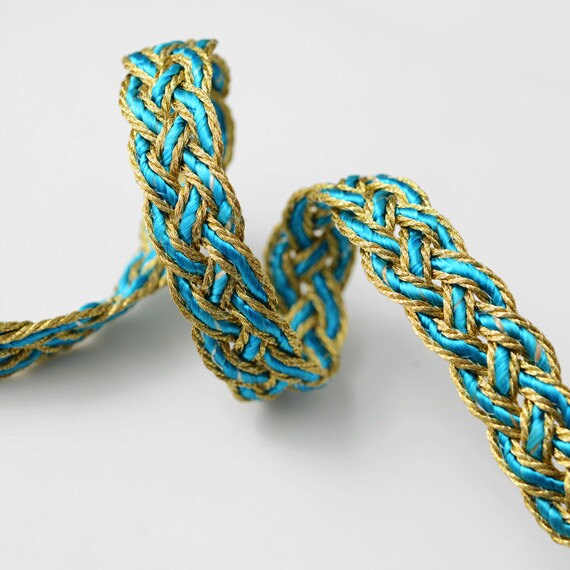 3-yards Metallic GOLD Braid Trim for Costume 1/2 Inch PROD-11041 Crafts