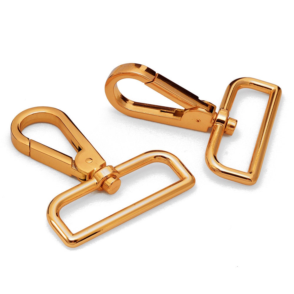 Lobster Claw Clasps - Wide ¾ D Ring - 360 Swivel by