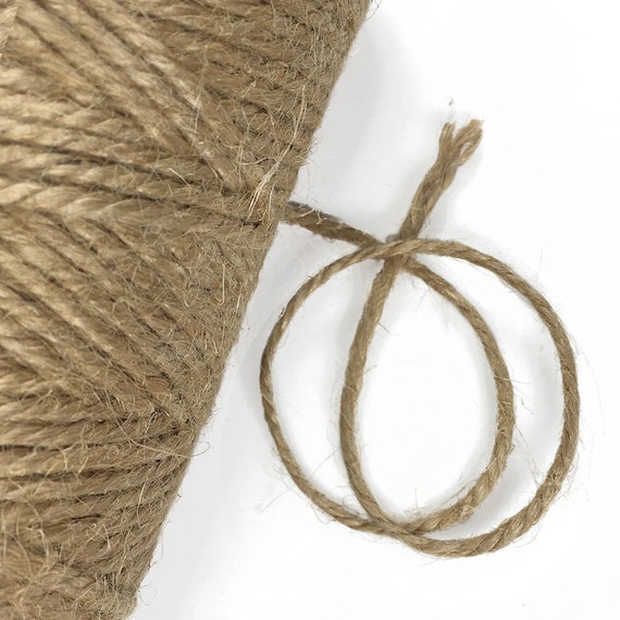  Jute Twine - 1 Ply Brown Roll 285' Jute Twine for Crafts - Soft  Yet Strong Natural Jute String, Burlap String Packaging, Wrapping, Packing  Materials, Decorative Rope Cord for Hanging Craft