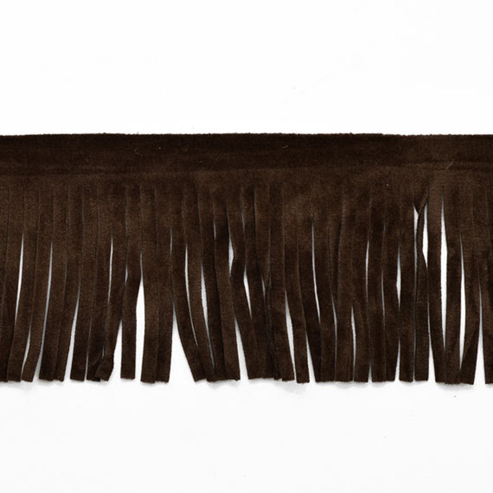 2 Long Faux Suede Fringe Trim by Yard EXPIR6824 Etsy