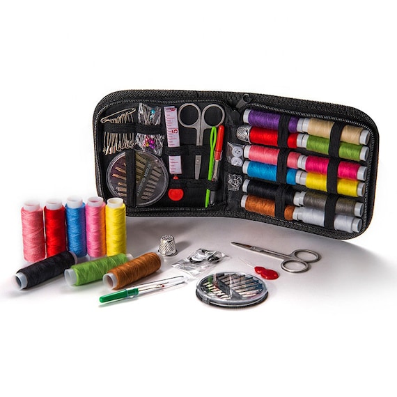 68Pcs/Set Mini Beginner Sewing Kit Case Adults Kids Homeuse Travel Campers 