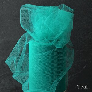 Tableclothsfactory 6 inch x 100 Yards Orange Tulle Rolls Wholesale