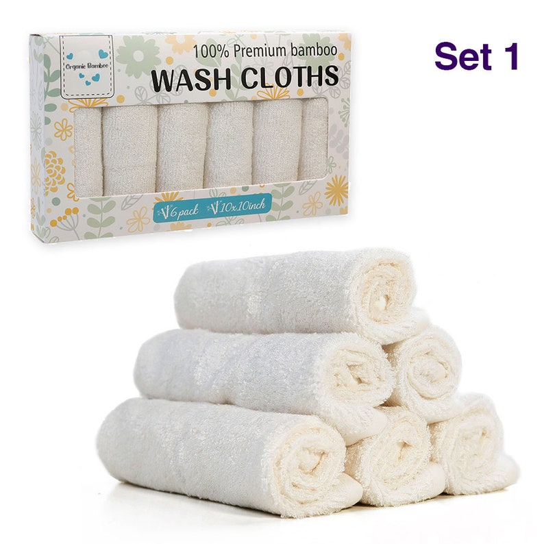 Ejoyce Baby Bamboo Washcloths Premium Newborn Towel 6 per Etsy
