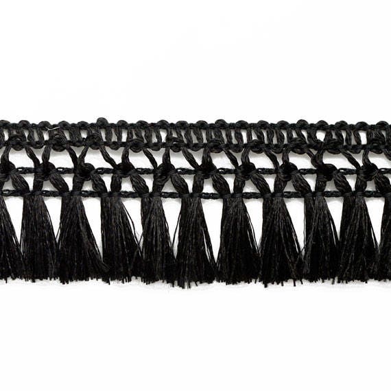 Knotted Tassel Fringe With Braid Trim by 1yard 11/4 Etsy