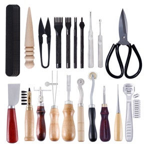 61Pcs Professional Leather Craft Tools Kit Home Hand Sewing Stitching Punch  Carving Work Saddle Groover Set DIY Tool - Buy 61Pcs Professional Leather  Craft Tools Kit Home Hand Sewing Stitching Punch Carving