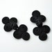 4 Sets Black Vintage Fabric Frogs Closure Button, 3'W, 3-1/2'W, SP-2250, BS-CV012 
