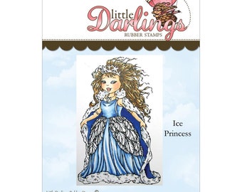 Ice Princess (Little Darling Stamps) - unmounted rubber stamp by Little Darlings Rubber Stamps