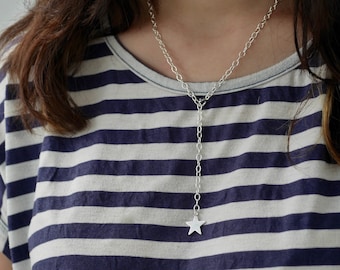 Sterling Silver Personalised Tag and Chain Adjustable Necklace