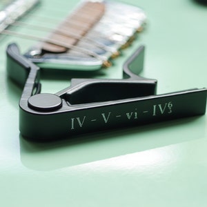 Personalised Guitar Capo - Engraved Musician Gift