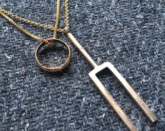 Gold Ring Necklace