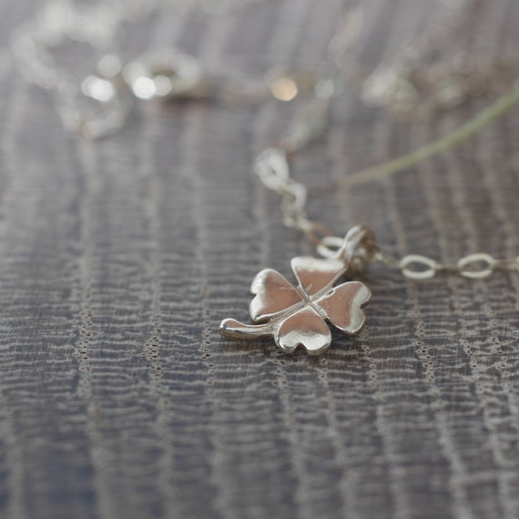 9ct Real Yellow Gold Tiny Four Leaf 