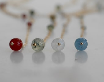Alchemy Elements Symbolic Gemstone Y Necklace
