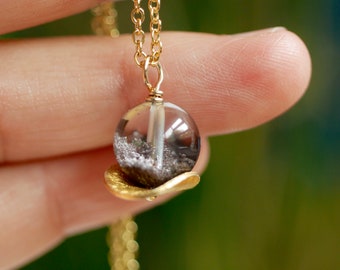 Phantom Quartz Necklace - Natural Quartz Garden Pendant
