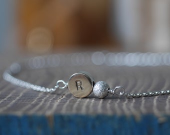 Personalised Dainty Silver Bracelet