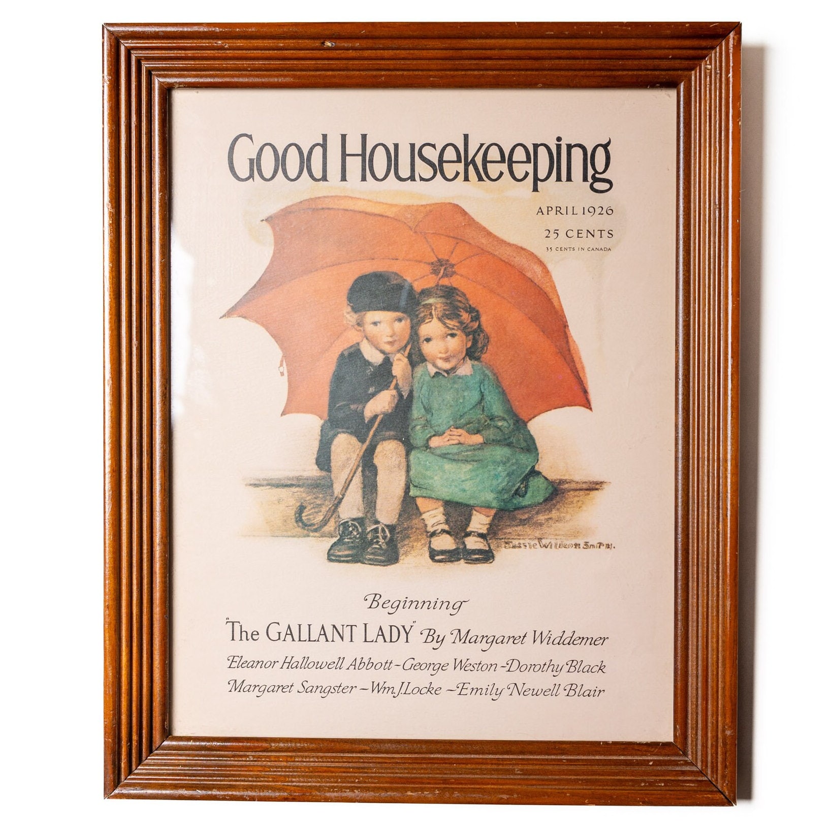 ビンテージ本　good housekeeping Vintage Good Housekeeping Litho Framed, 11x14