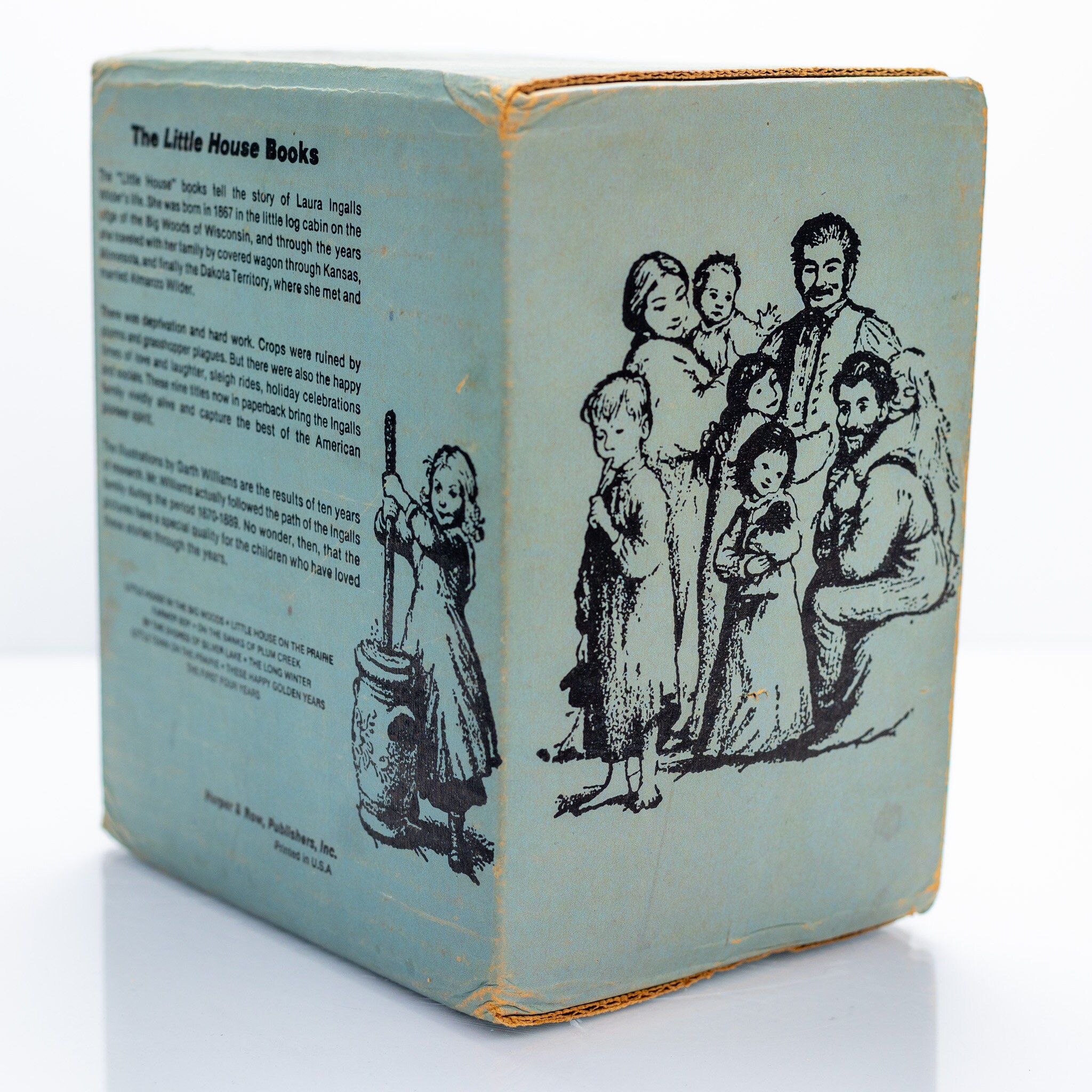 Vintage Laura Ingalls Wilder Little House 9 Book Box Set Etsy
