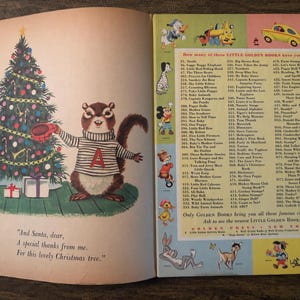 Vintage the Chipmunk's Merry Christmas, A Little Golden Book by David ...
