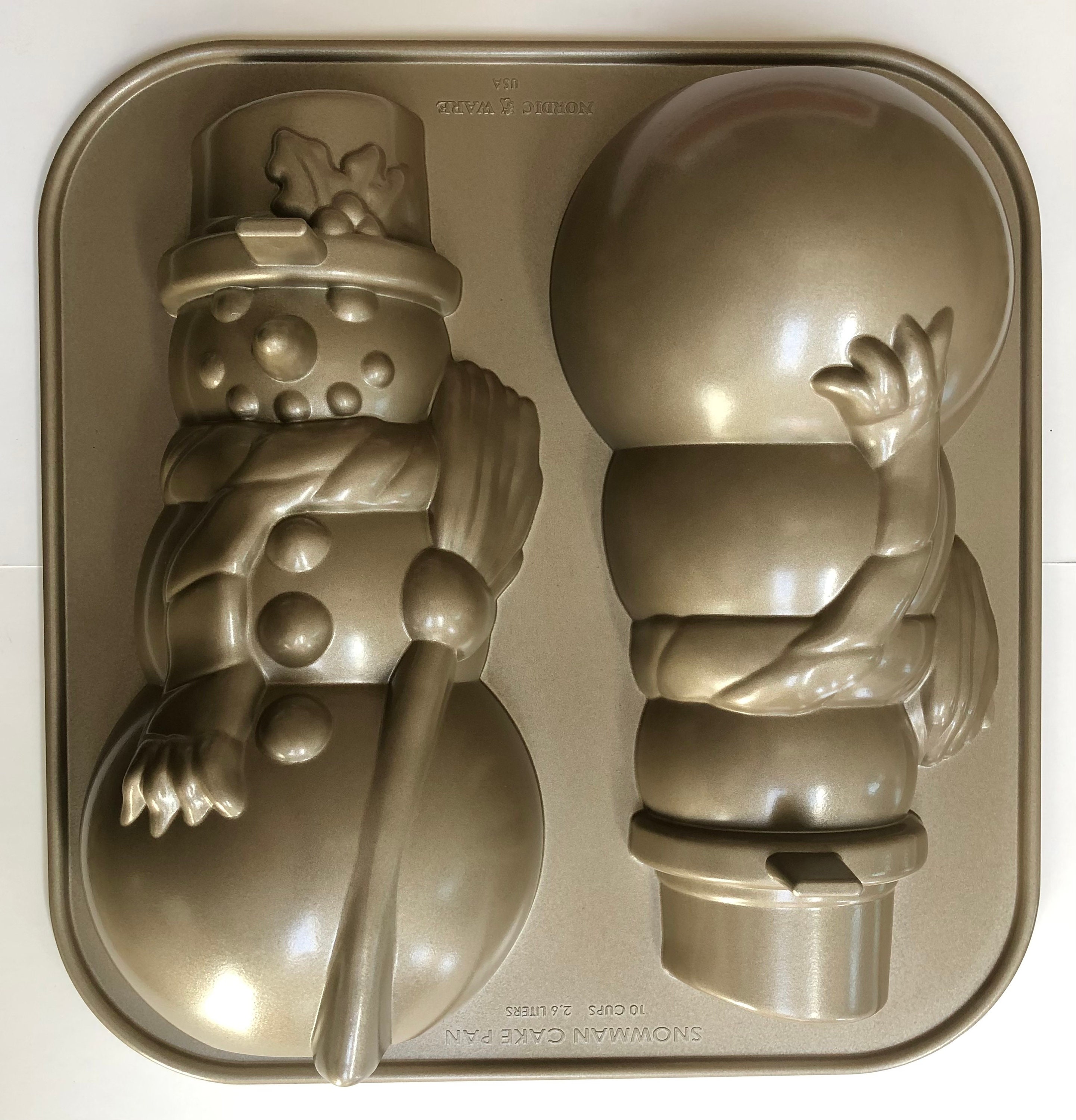 Nordic Ware 3D Santa Claus & Christmas Tree Pans, Bundt Bakeware, Nonstick Cake  Pan, Cake Mold, Bread Mold, Food Mold, Holiday