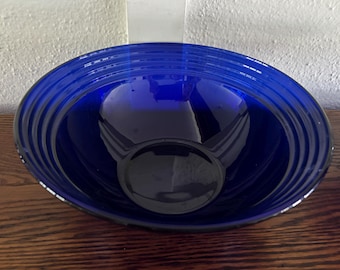 Bormioli Rocco Forum Saphir Pattern Cobalt Glass Dinner Plate (set