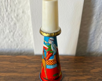 Vintage Tin Litho Christmas Horn/Noisemaker - Camel with Rider, Japan