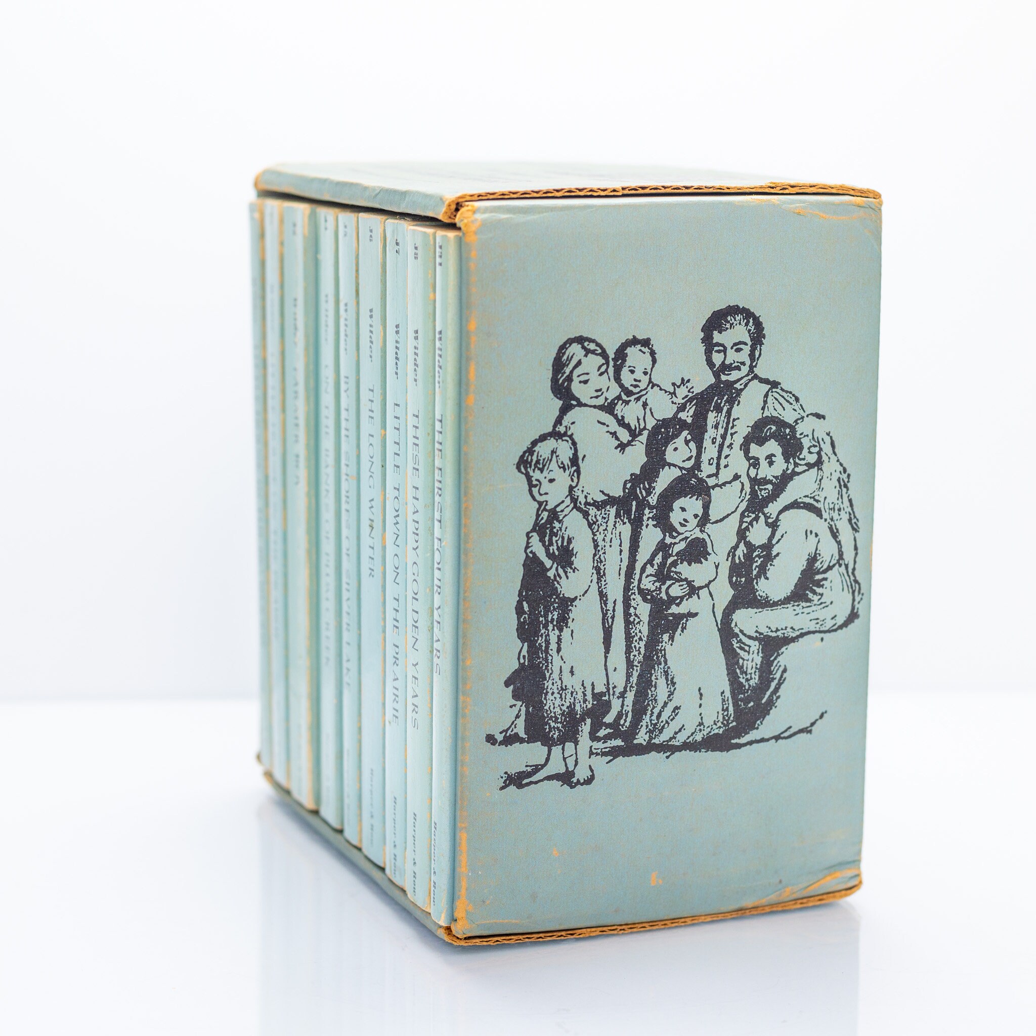 Vintage Laura Ingalls Wilder Little House 9 Book Box Set Etsy