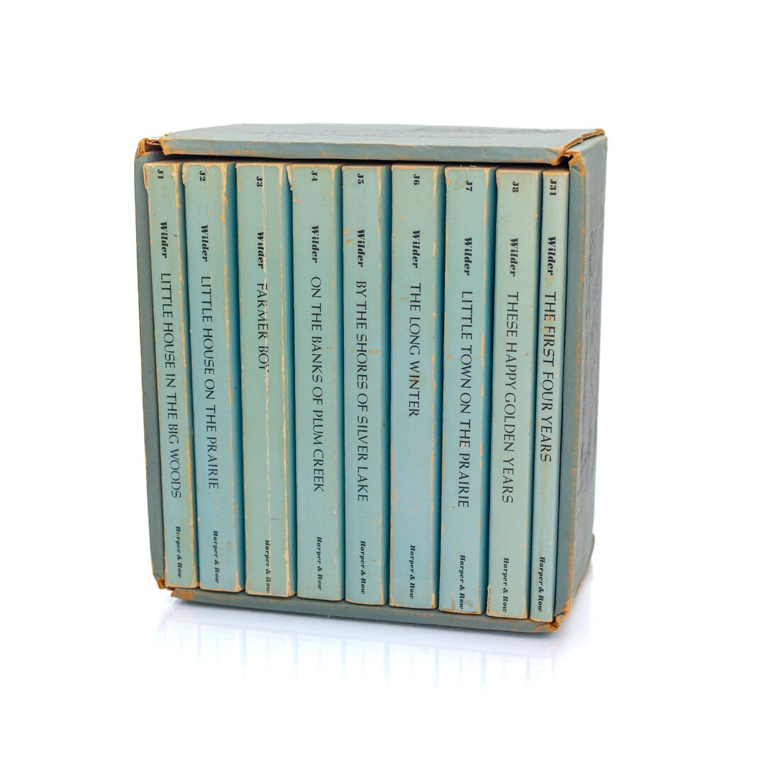 Vintage Laura Ingalls Wilder Little House 9 Book Box Set Etsy