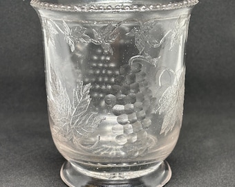 Antique EAPG Federal Glass Footed Spooner