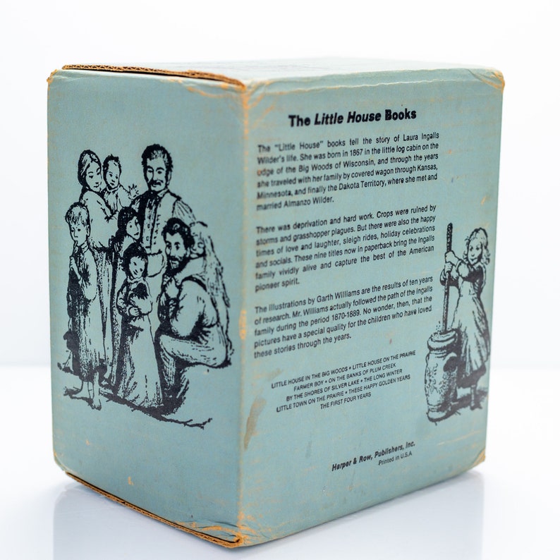 Vintage Laura Ingalls Wilder Little House 9 Book Box Set Etsy