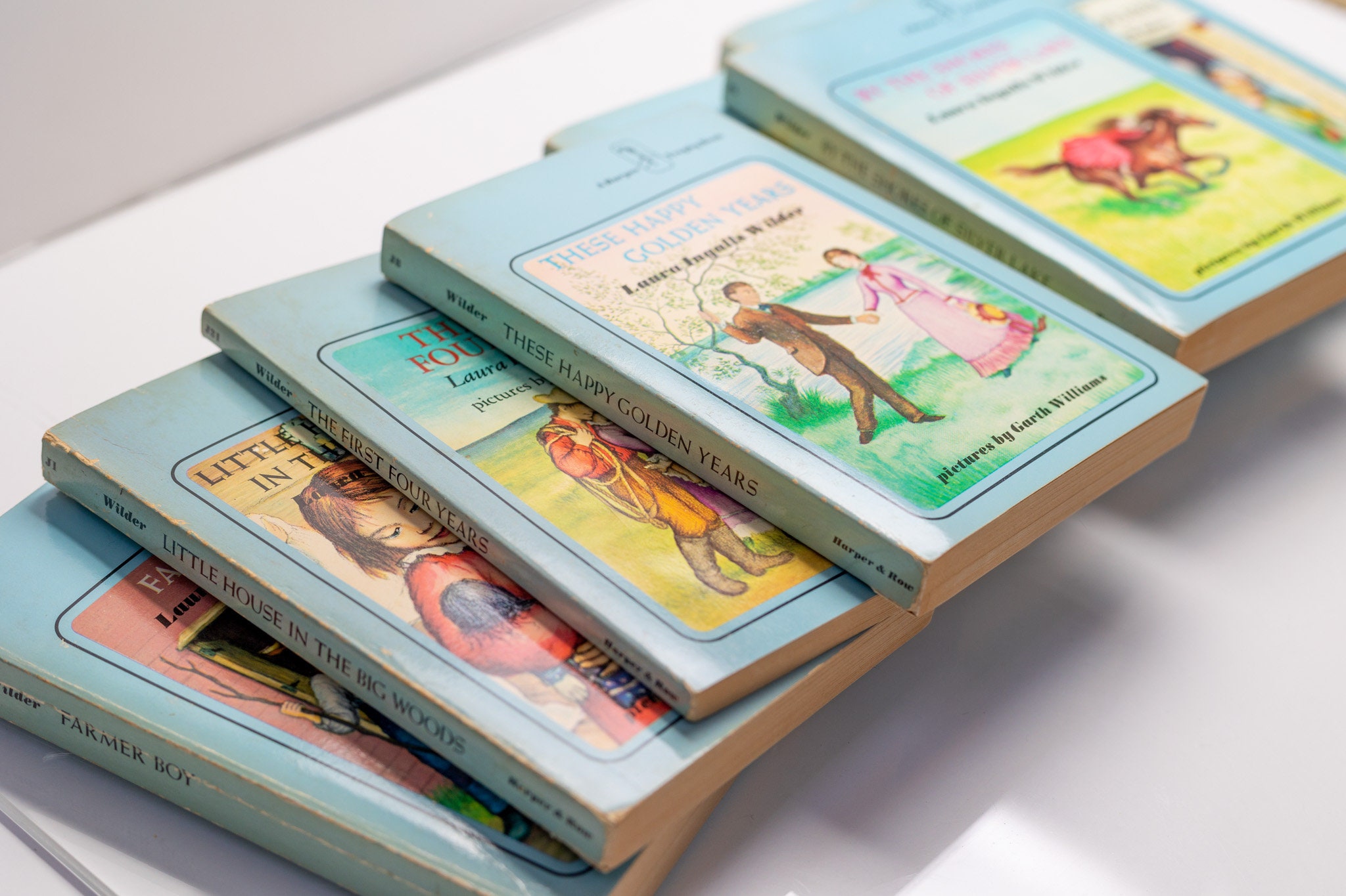 Vintage Laura Ingalls Wilder Little House 9 Book Box Set Etsy