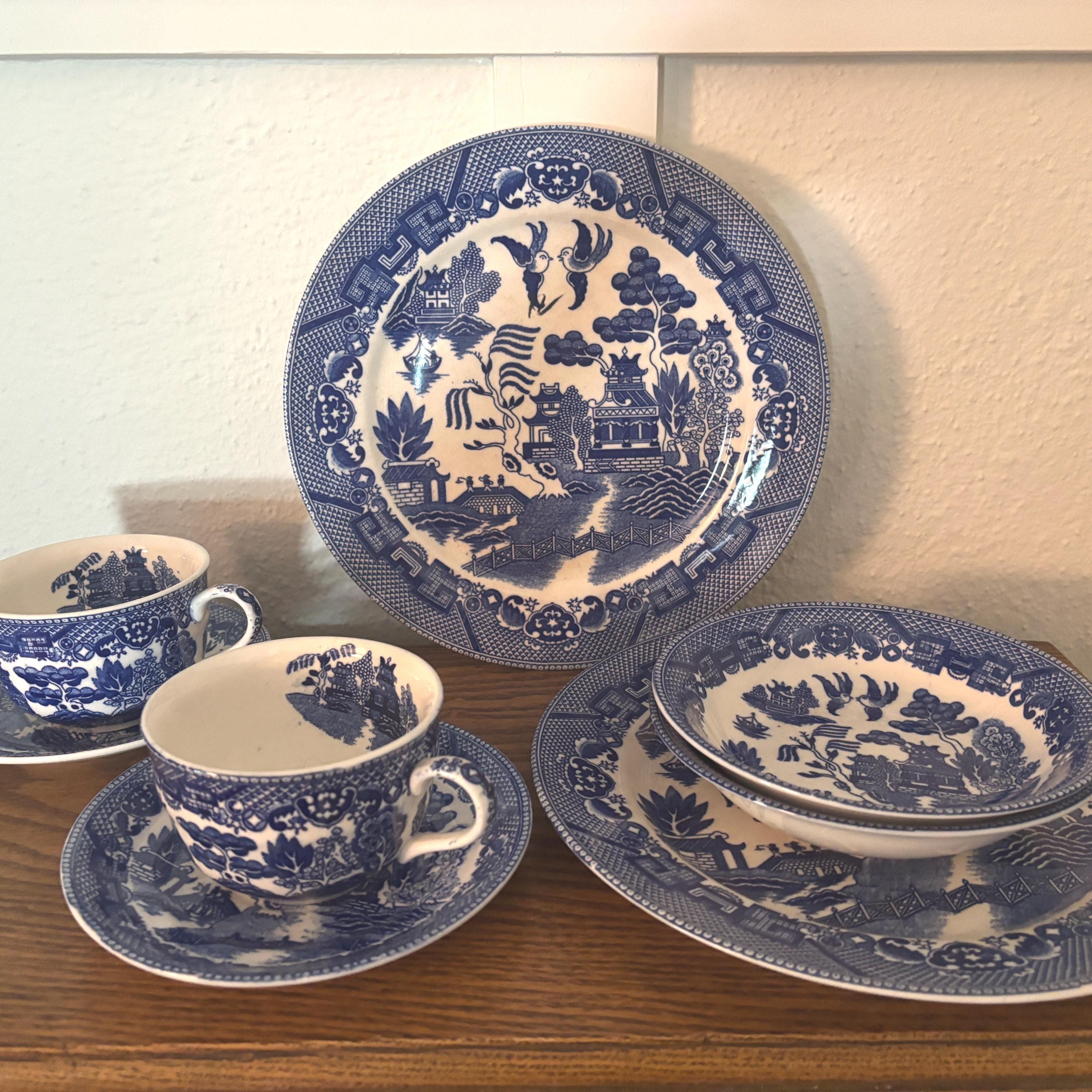 Vintage Blue Willow Marked Japan - Etsy