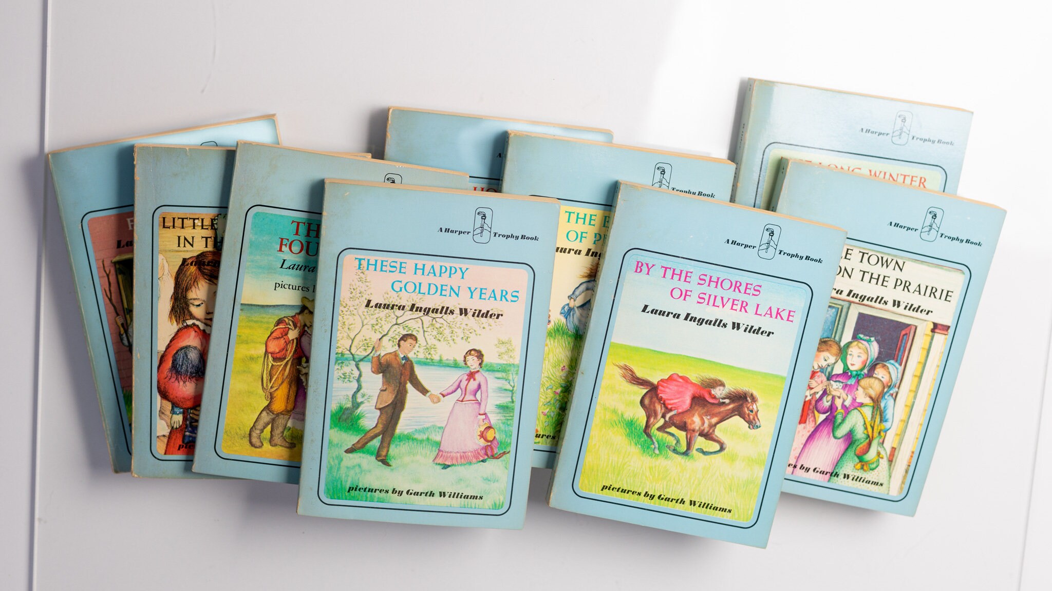 Vintage Laura Ingalls Wilder Little House 9 Book Box Set Etsy