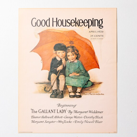 Vintage Good Housekeeping Litho Framed, 11x14