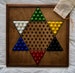 Handcrafted Chinese Checkers Wooden Game Board, Marble Board Game, Handmade Old Fashioned Chinese Checkers Wooden Board Game 