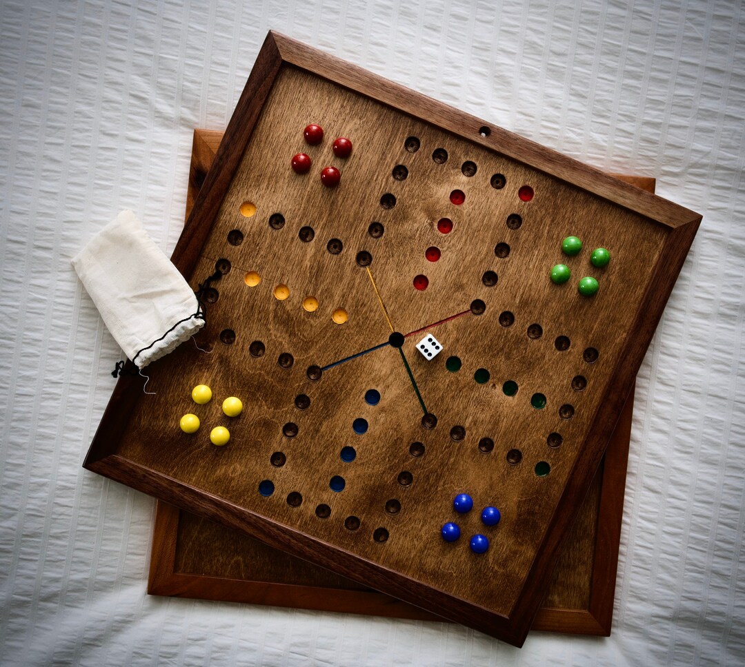 Classic Wooden Aggravation Board Game, Handcrafted Old Fashioned Wooden