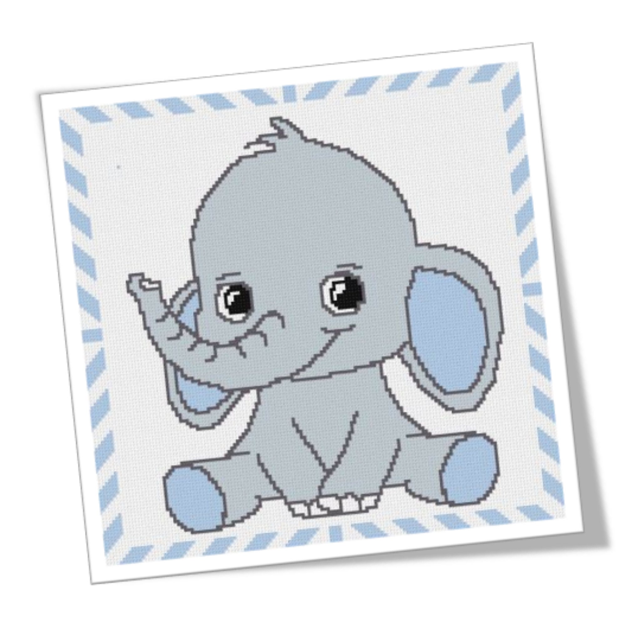 Elephant Graphgans Crochet Elephant Graphgan Pattern: C2C & SC Written Pattern (PDF ...