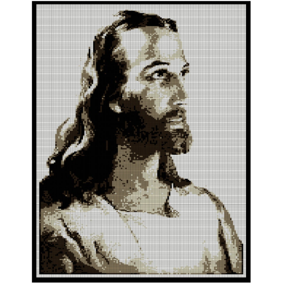 JESUS CHRIST CROCHET Portrait Graphgan Pattern Crochet Blanket | Etsy