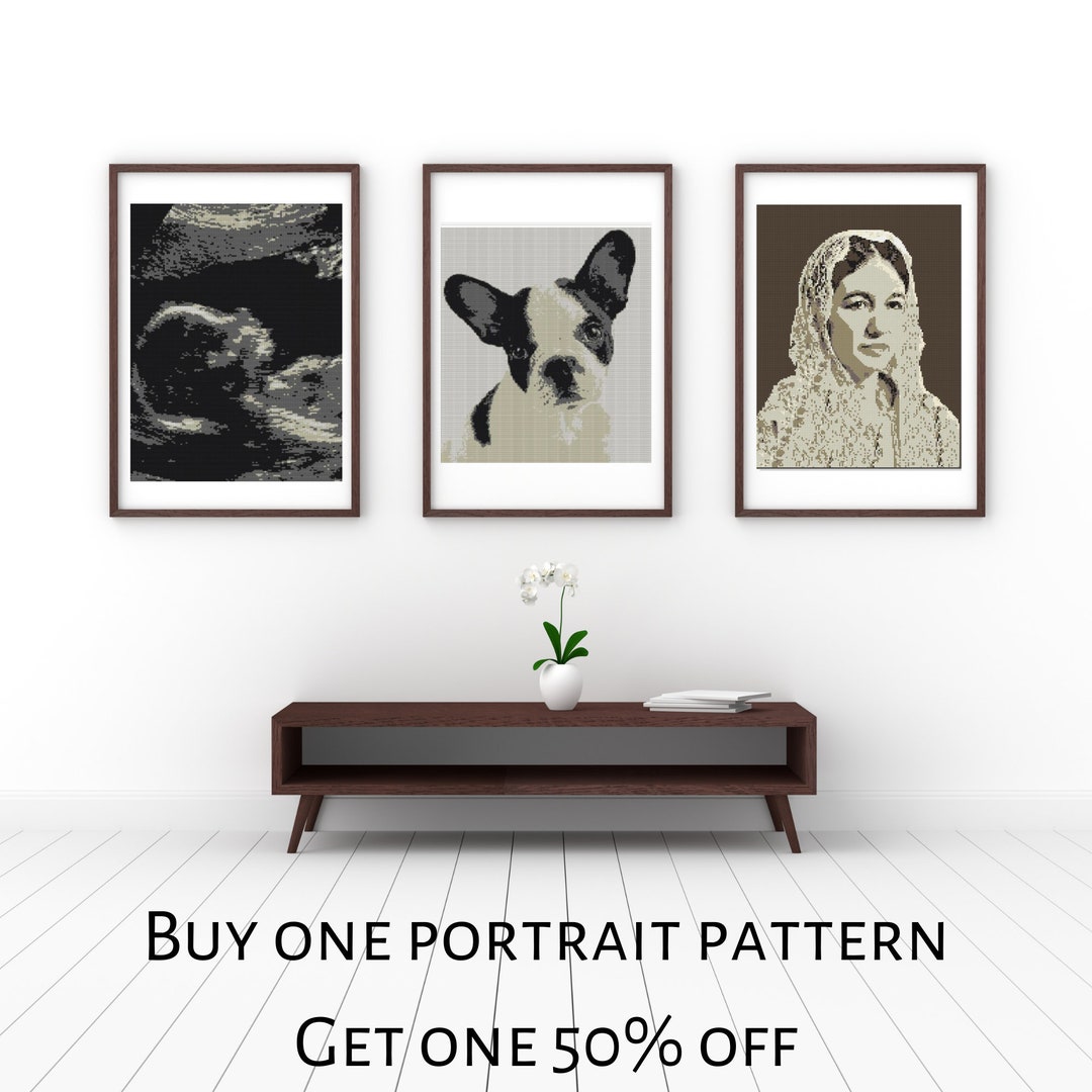 CROCHET PORTRAIT PATTERN, Personalized Photogan Photo, Personalized ...