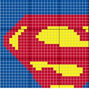 SUPERHERO DADDY C2C GRAPHGAN Pattern Crochet Super Dad Blanket Pattern My Dad Is My Superhero Graph C2C and Sc Written Instructions Included image 5