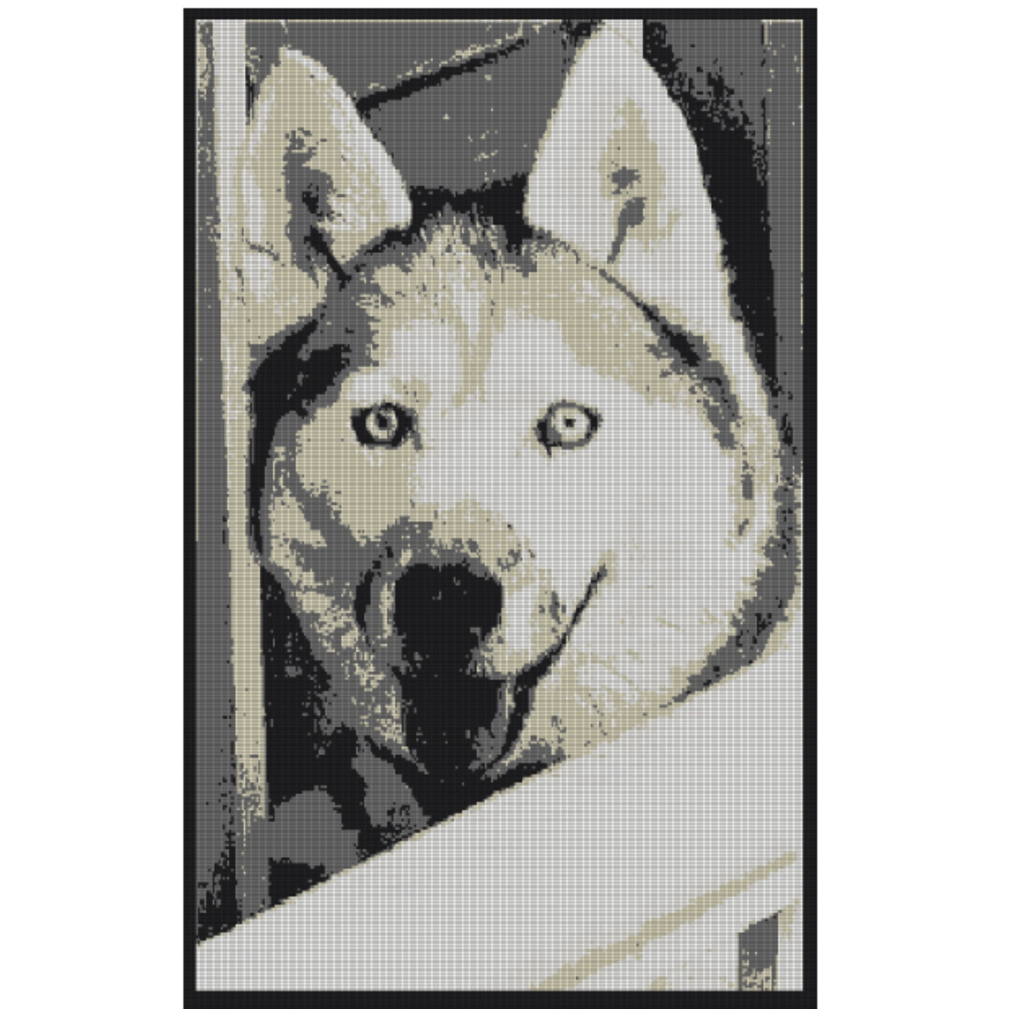 Custom Dog Portrait Crochet Pattern: Personalized Pet Graphgan (PDF ...